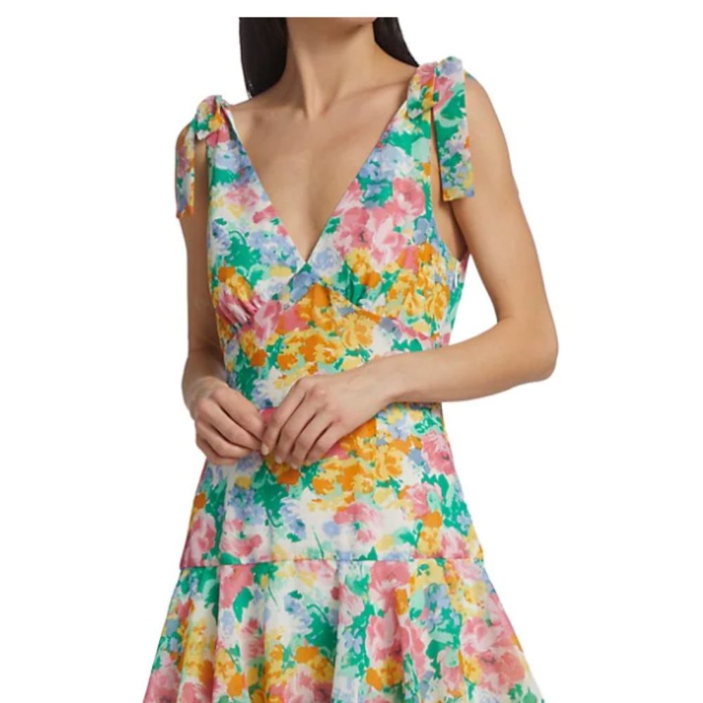 WAYF Alma Tiered Midi Dress - sz xs